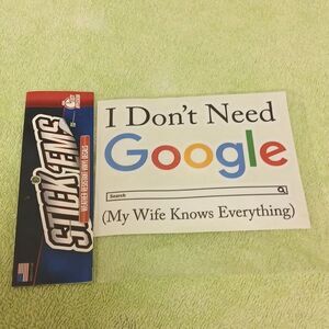 🩷STICK EMS Weather Resistant Vinyl Decal, "MY Wife Knows Everything